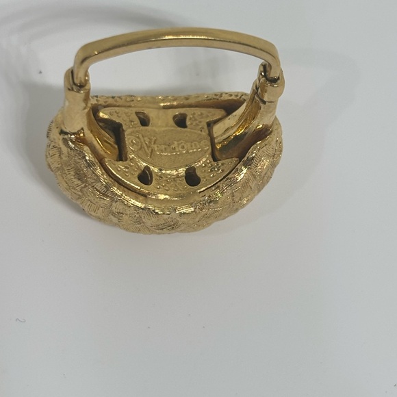 Vintage Vendome Gold Nugget Adjustable Cocktail Ring - Picture 2 of 4